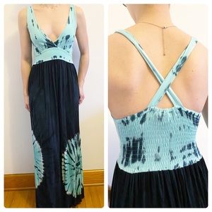 Uluwatu Tie Dye Knit Maxi Dress Size Medium
